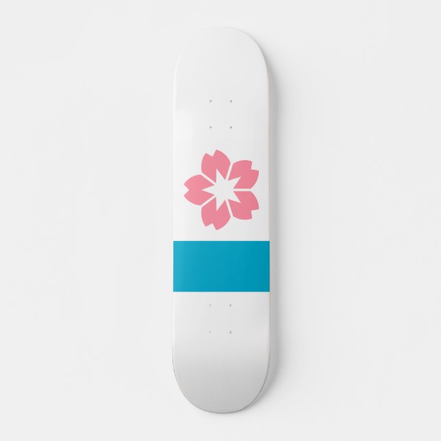 Flagge von Salem, Oregon Skateboard (Vorne)