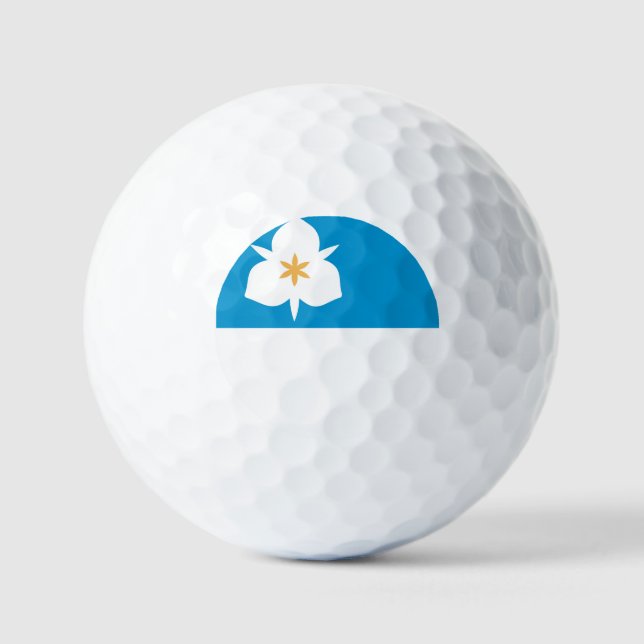 Flagge von Salt Lake City, Utah Golfball (Vorderseite)