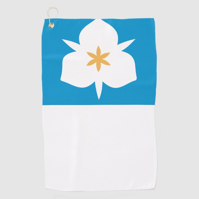 Flagge von Salt Lake City, Utah Golfhandtuch (Vorderseite)