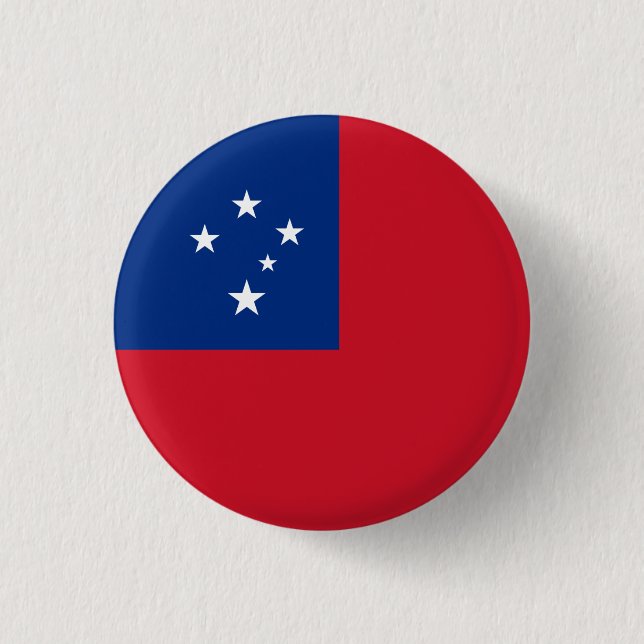 Flagge von Samoa, Flagge von Samoa Button (Vorderseite)