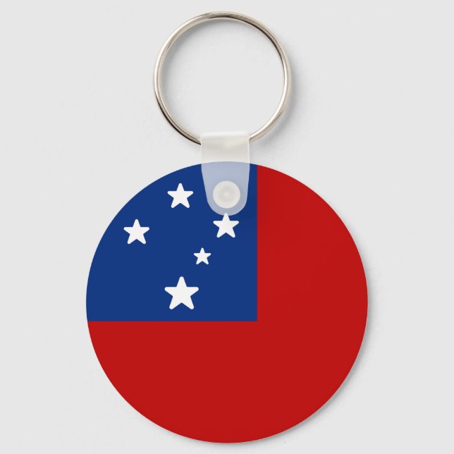 Flagge von Samoa Schlüsselanhänger (Vorderseite)