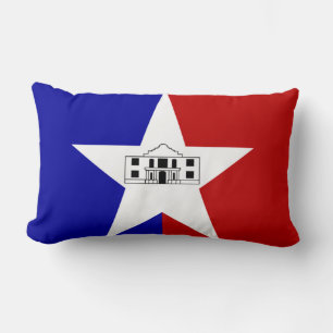 Flagge von San Antonio, Texas Lumbar Pillow Lendenkissen