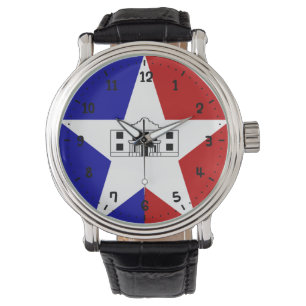 Flagge von San Antonio, Texas-Uhr Armbanduhr