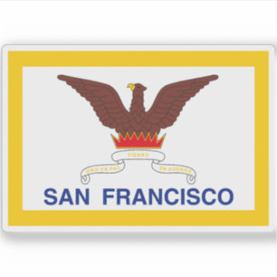 Flagge von San Francisco, Kalifornien Aufkleber