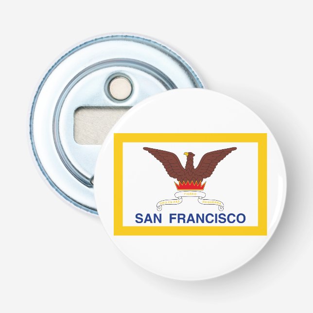 Flagge von San Francisco, Kalifornien Flaschenöffn Flaschenöffner (Vorderseite)