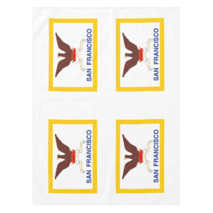 Flagge von San Francisco, Kalifornien Tischdecke