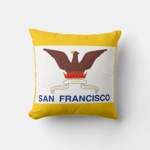 Flagge von San Francisco, Kalifornien Wurfkissen Kissen