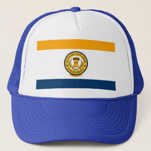 Flagge von San Jose, Kalifornien Trucker Hat Truckerkappe