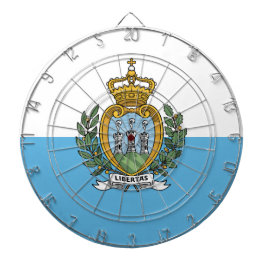 Flagge von San Marino Dartscheibe