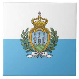 Flagge von San Marino Fliese