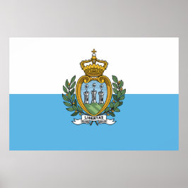Flagge von San Marino Poster