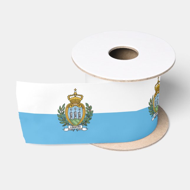 Flagge von San Marino Satinband (Spule)