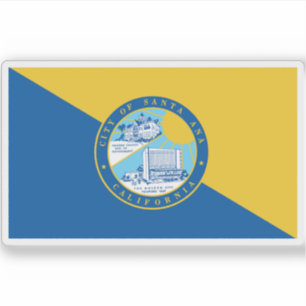 Flagge von Santa Ana, Kalifornien Aufkleber
