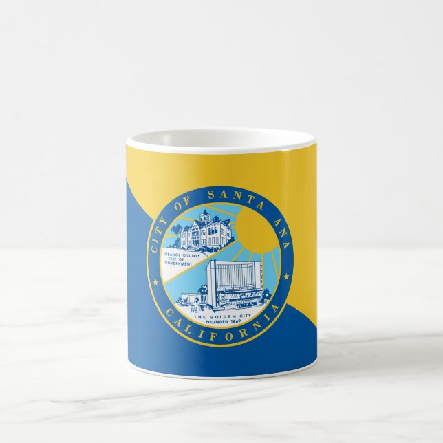 Flagge von Santa Ana, Kalifornien Kaffeetasse (Mittel)