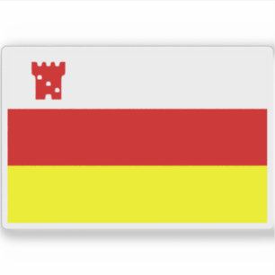 Flagge von Santa Barbara, Kalifornien Aufkleber