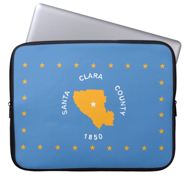 Flagge von Santa Clara (US-Landkreis, Kalifornien) Laptopschutzhülle (Vorderseite)