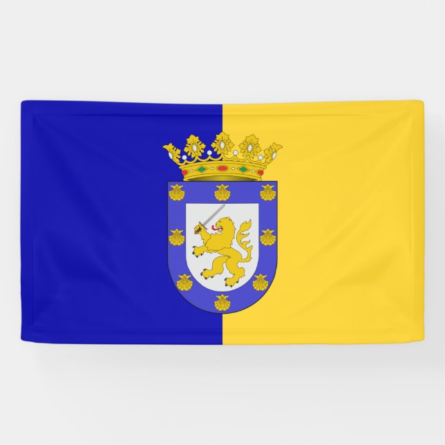 Flagge von Santiago (Chile) Banner (Horizontal)