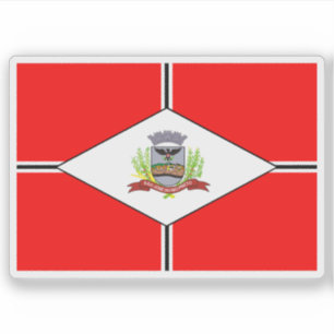 Flagge von São José do Rio Preto, Brasilien Aufkleber