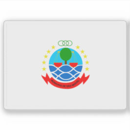 Flagge von São Miguel, Kap Verde (Cabo Verde) Aufkleber