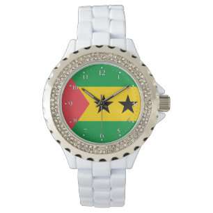 Flagge von São Tomé und Principe Armbanduhr