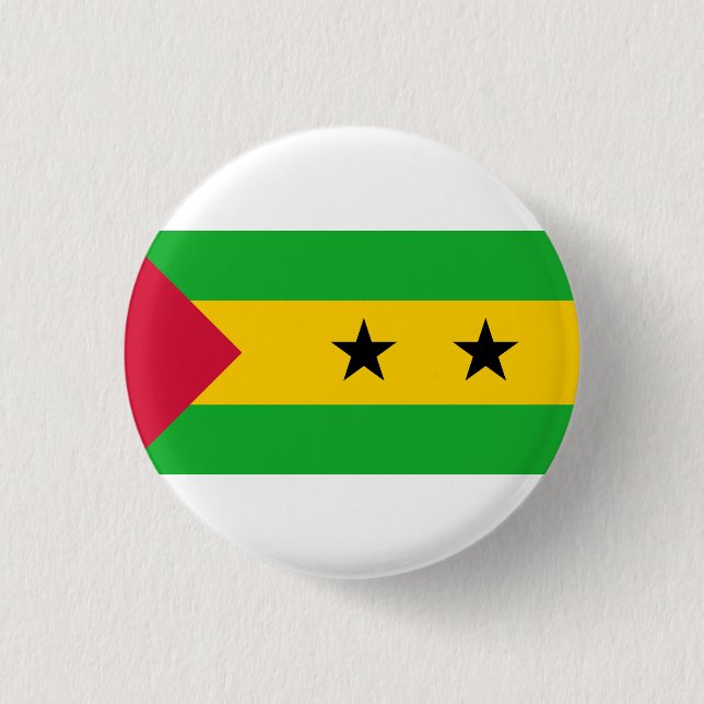 Flagge von São Tomé und Príncipe, Flagge Button (Vorderseite)