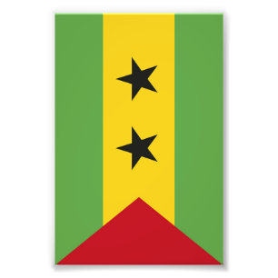 Flagge von São Tomé und Principe Fotodruck