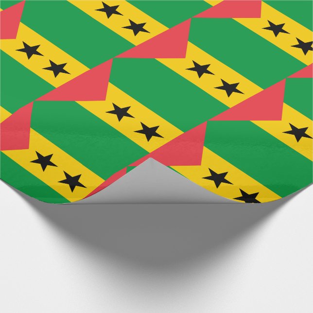 Flagge von São Tomé und Príncipe Geschenkpapier (Ecke)