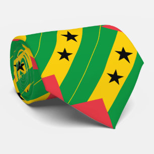 Flagge von São Tomé und Principe Krawatte