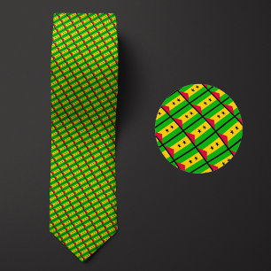 Flagge von São Tomé und Príncipe Muster Krawatte