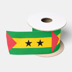Flagge von São Tomé und Príncipe Satinband