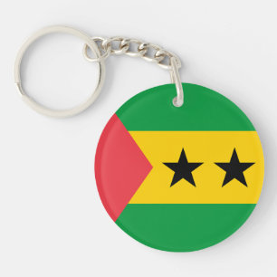 Flagge von São Tomé und Príncipe Schlüsselanhänger