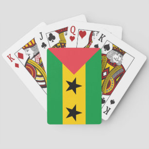 Flagge von São Tomé und Principe Spielkarten