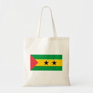 Flagge von São Tomé und Príncipe Tragetasche