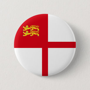 Flagge von Sark Button