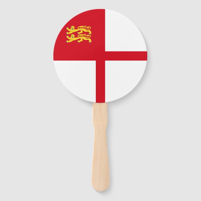Flagge von Sark Fächer (Vorderseite)