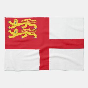 Flagge von Sark Geschirrtuch