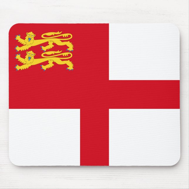 Flagge von Sark Mousepad (Vorne)