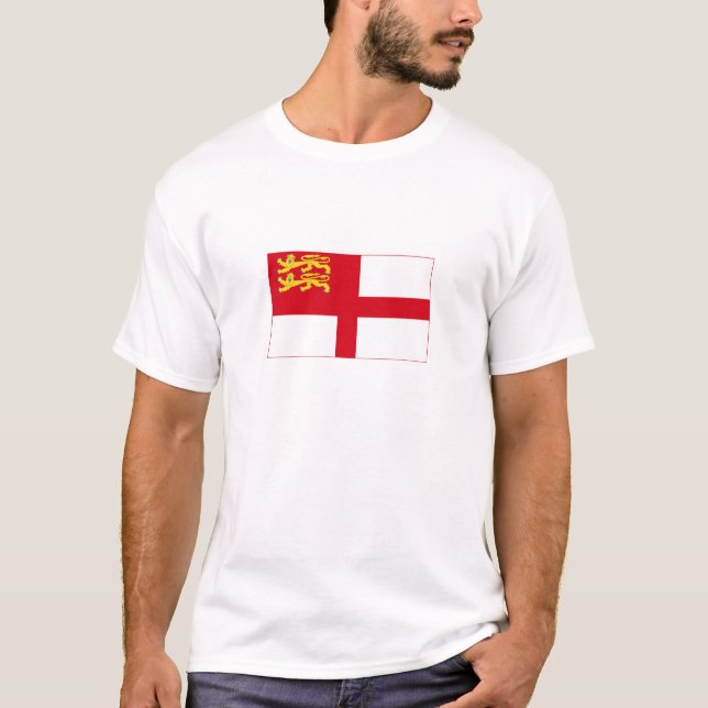 Flagge von Sark T-Shirt (Vorderseite)
