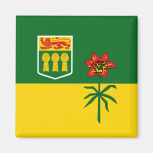Flagge von Saskatchewan (KANADA) Magnet