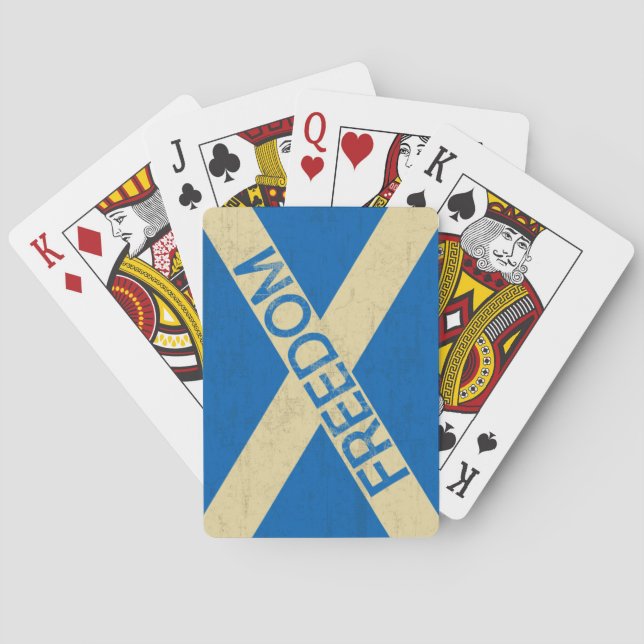 Flagge von Schottland-Freiheit Spielkarten (Rückseite)