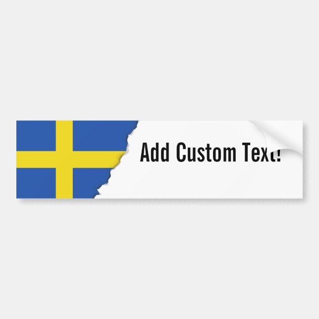 Flagge von Schweden Autoaufkleber (Vorne)