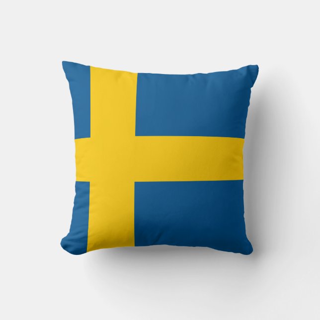 Flagge von Schweden Kissen (Vorderseite)