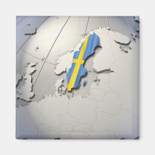 Flagge von Schweden Magnet