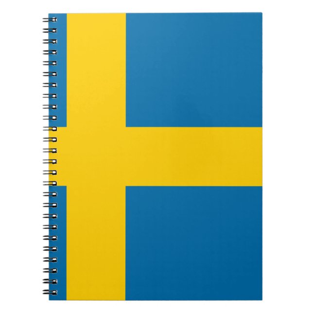 Flagge von Schweden Notizblock (Vorderseite)