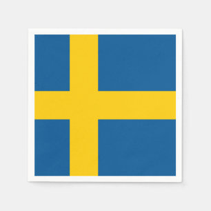 Flagge von Schwedenpapierservietten Serviette