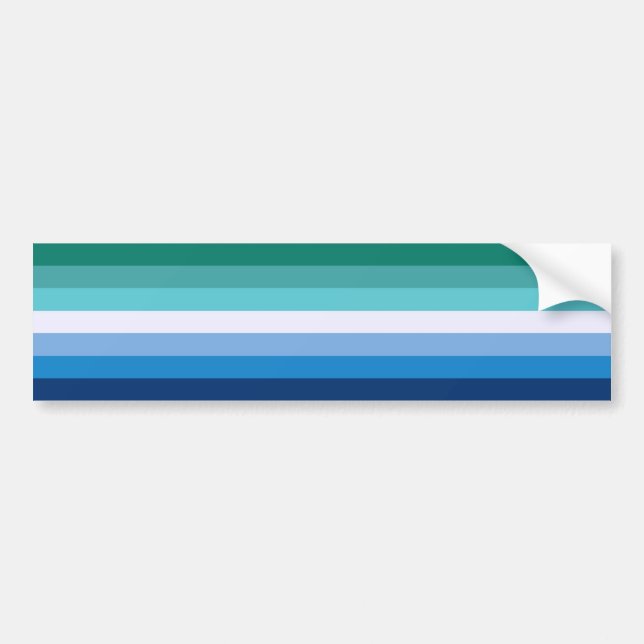Flagge von Schwulen (LGBT-Symbol) (Gay Pride) (MLM Autoaufkleber (Vorne)