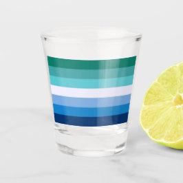Flagge von Schwulen (LGBT-Symbol) (Gay Pride) (MLM Schnapsglas