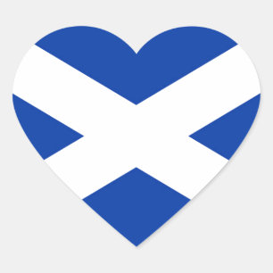 Flagge von Scotland Salreifen - Hochwertiges Image Herz-Aufkleber