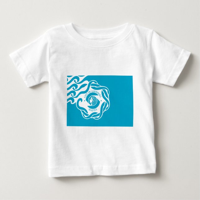 Flagge von Seattle Baby T-shirt (Vorderseite)
