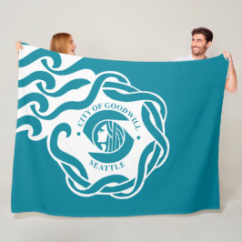 Flagge von Seattle (Washington) Fleecedecke